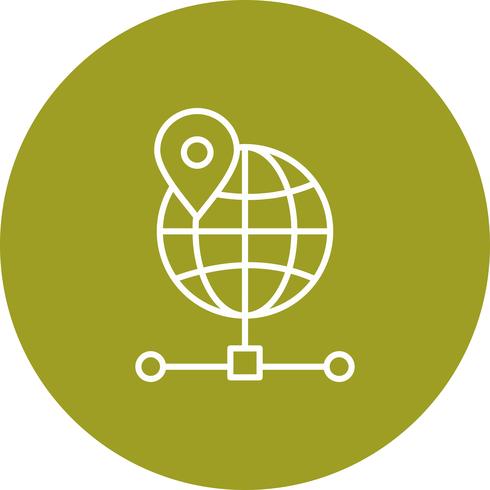 Vector globe icon