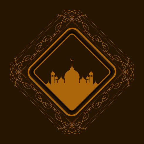 Abstract Eid Mubarak background vector
