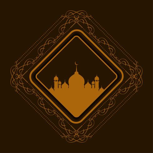 Fondo abstracto de Eid Mubarak vector