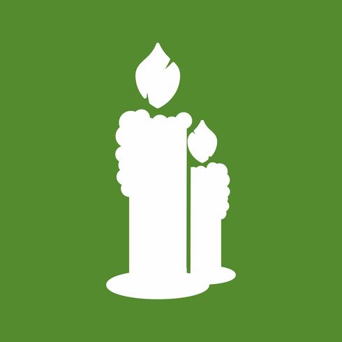 icono de velas vectoriales vector