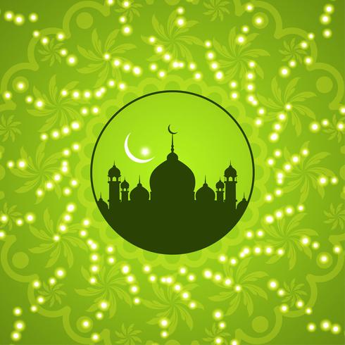 Fondo abstracto de Eid Mubarak vector