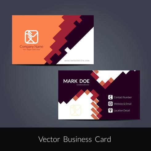 Modern visiting card template vector