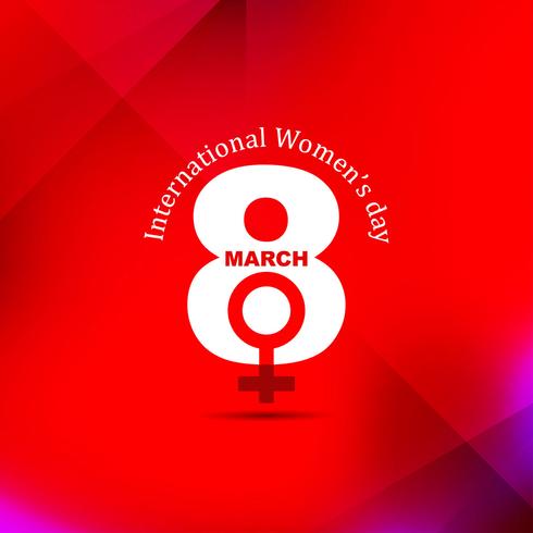 Modern Women's day background vector