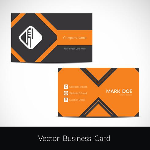 Modern visiting card template vector