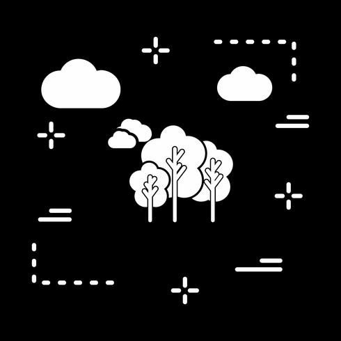 icono de árboles vectoriales vector
