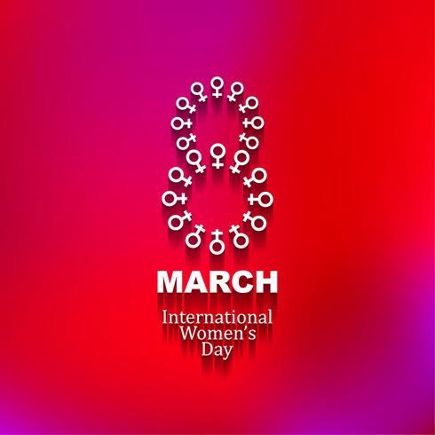 Modern Women's day background vector