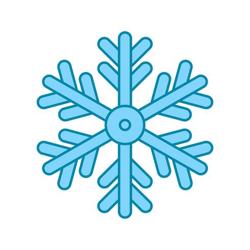 icono de copo de nieve de vector