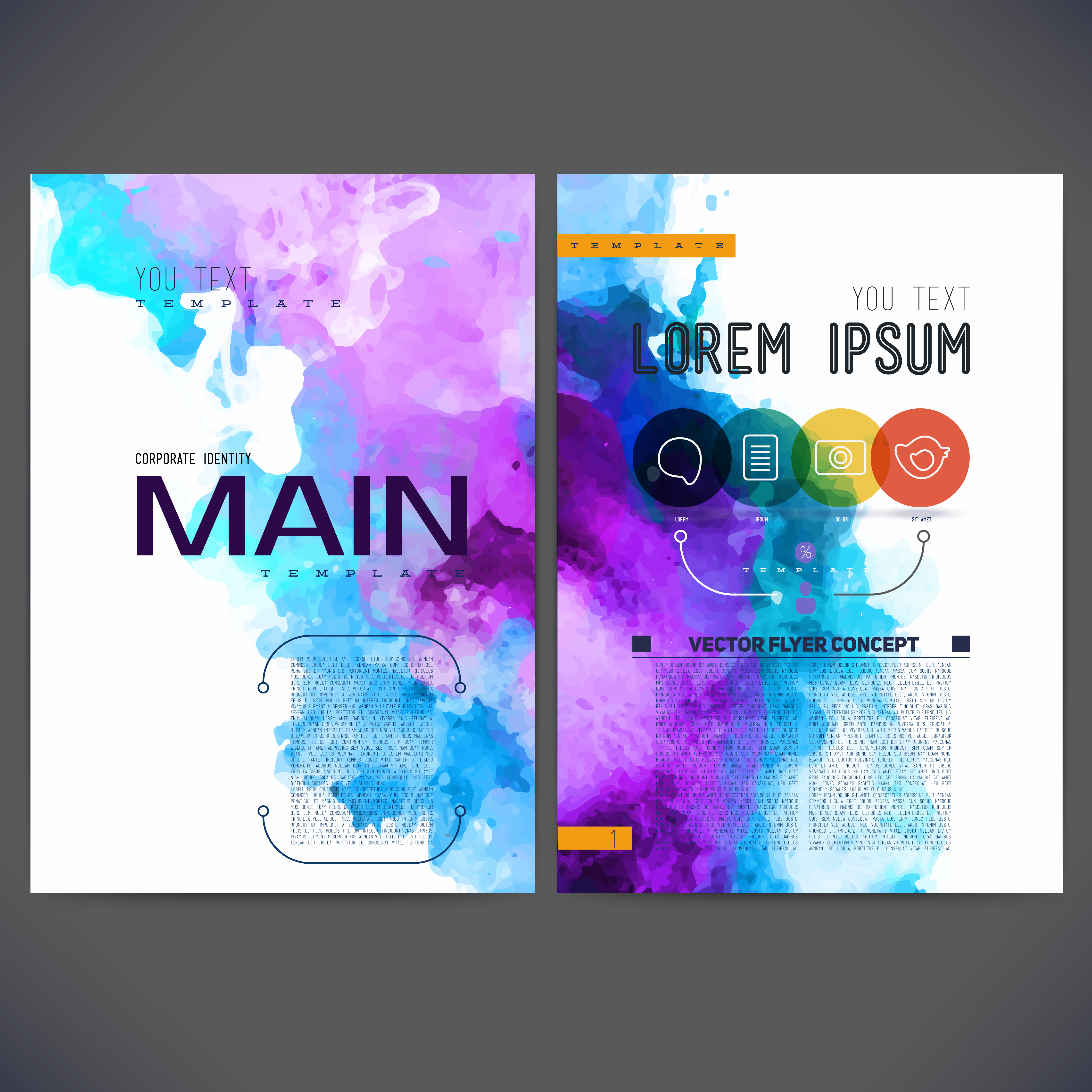  Watercolor Template  Design 322952 Download Free Vectors 