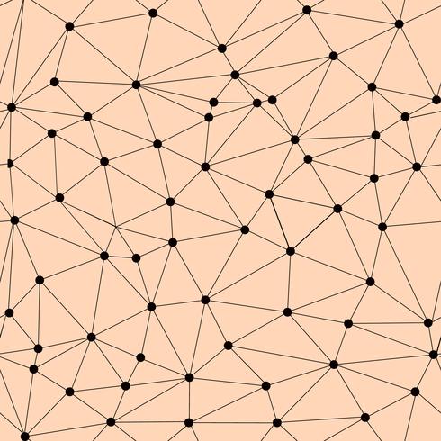 Vector seamless lattice pattern. Polygonal texture