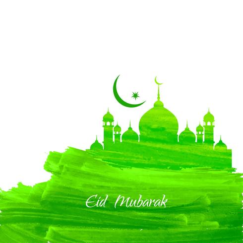 Fondo abstracto de Eid Mubarak vector