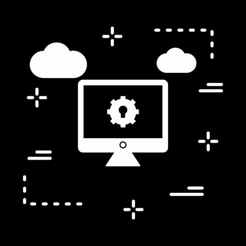 icono de configuración de lcd de vector