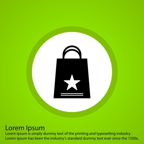 vector shopping bag icon