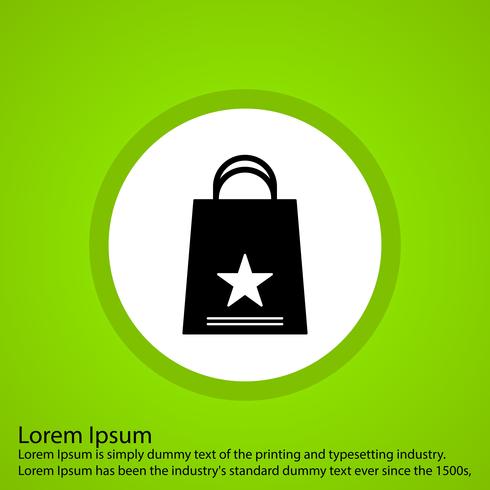 vector shopping bag icon