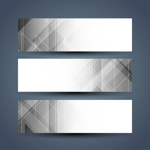 Modern elegant banners set vector