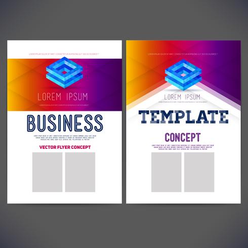 Abstract vector template design corporate style for business, brochure, flyer, page