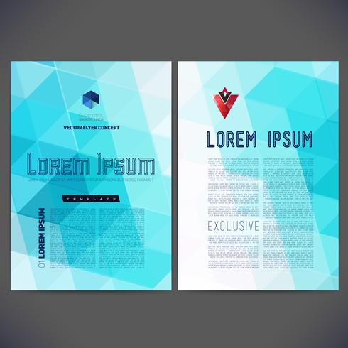 Abstract vector template design, brochure