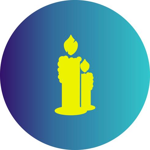 icono de velas vectoriales vector