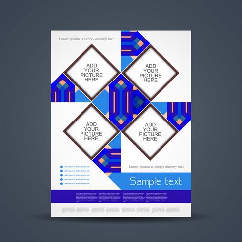 Abstract business brochure template vector