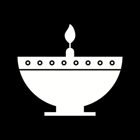 vector diwali lamp icon
