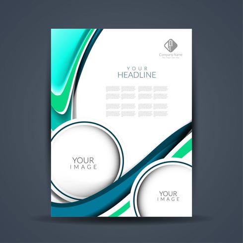 Modern business brochure design  vector