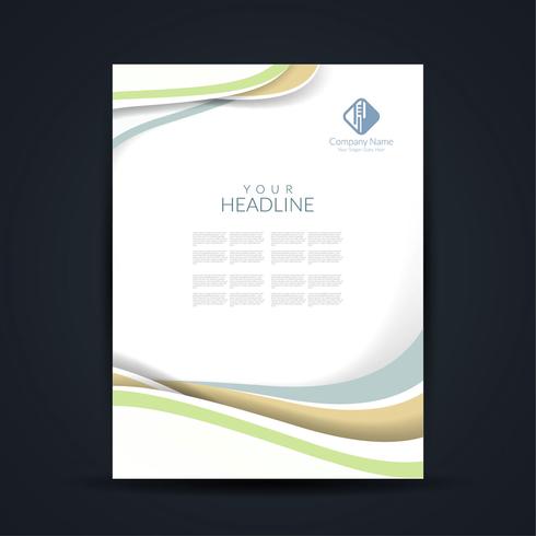 Modern business brochure design  vector