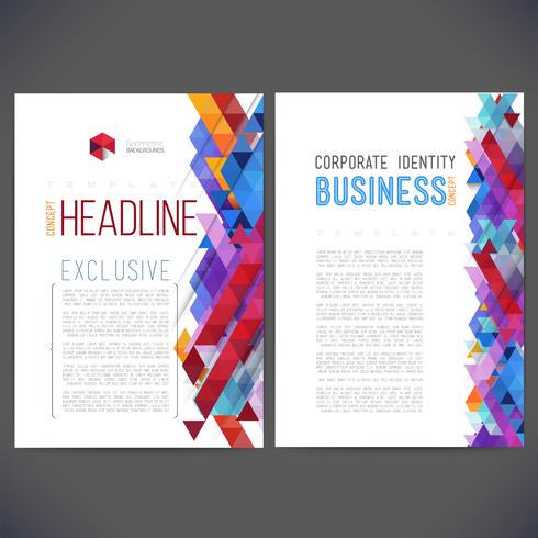 Abstract vector template design, brochure
