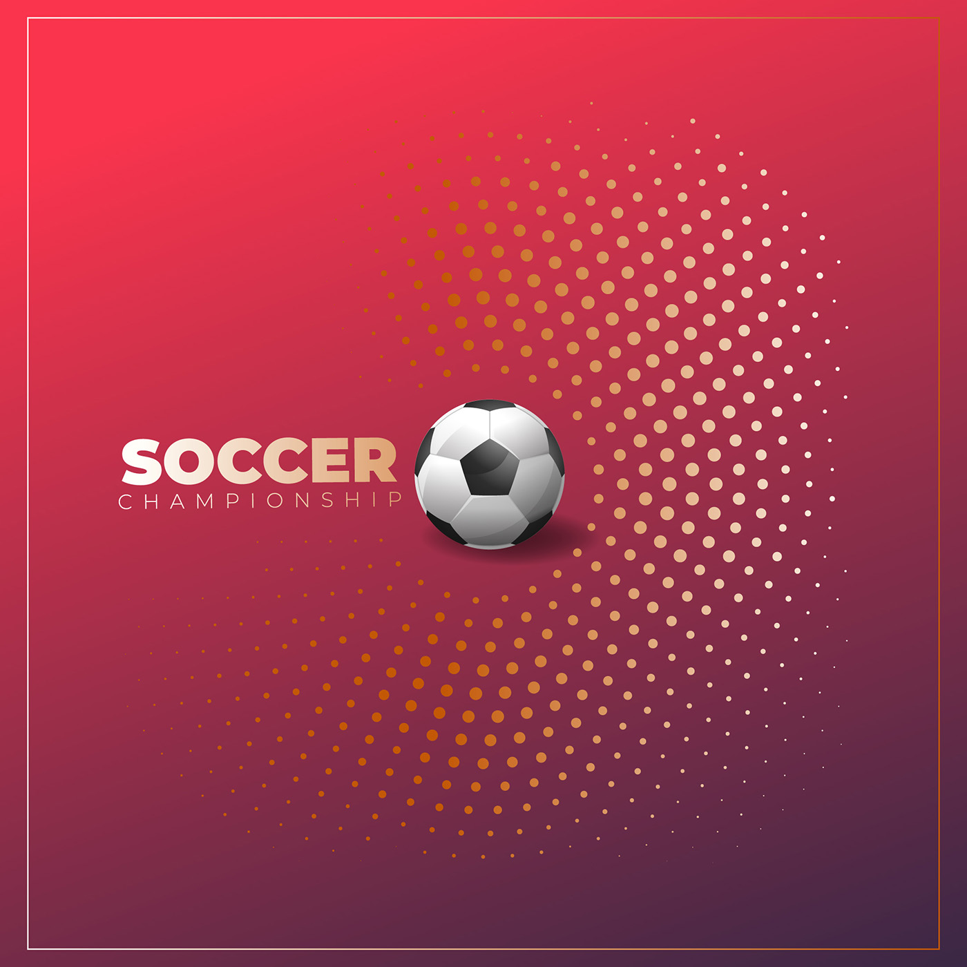 Soccer poster on halftone background with ball Download Free Vectors, Clipart Graphics