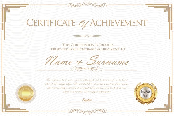 Certificate vector