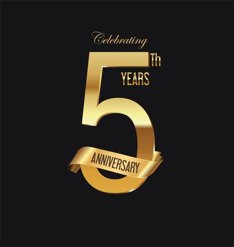 anniversary background vector