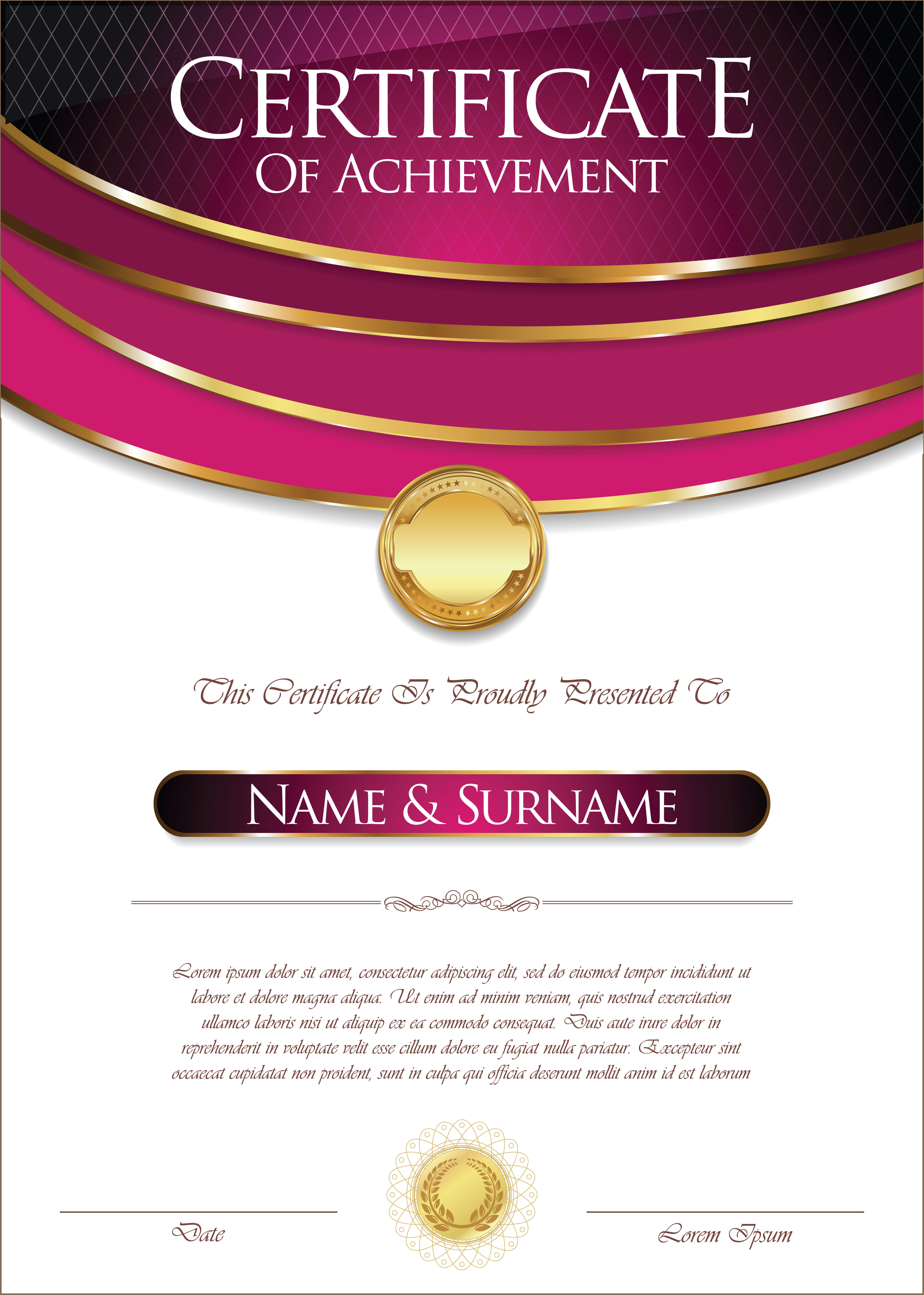 Certificate - Download Free Vectors, Clipart Graphics & Vector Art