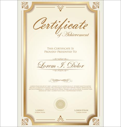 Certificate vector