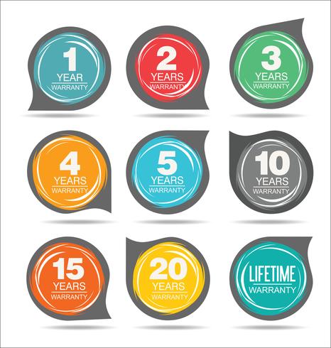 Modern badges stickers and labels collection vector