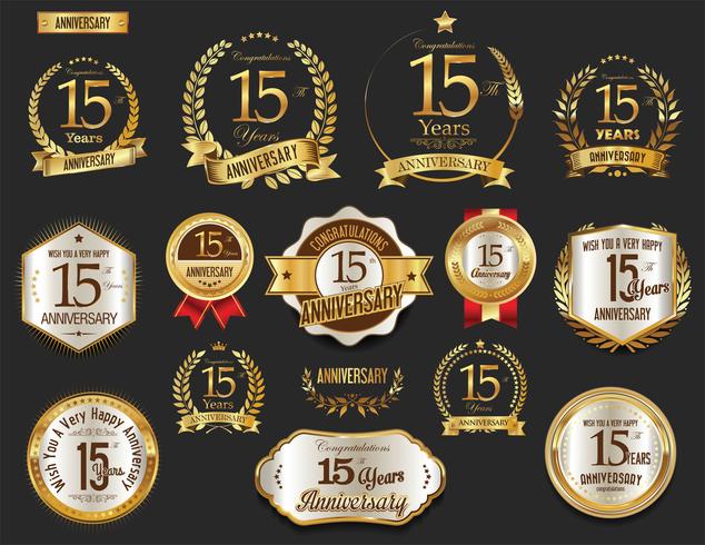 anniversary background vector