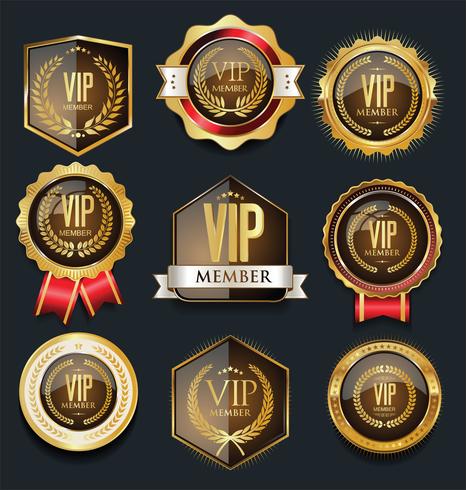 VIP golden label collection vector