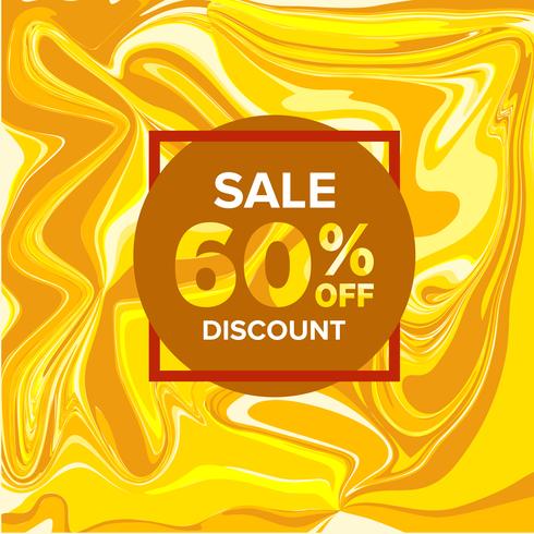 Sale Banner Marble on Background vector