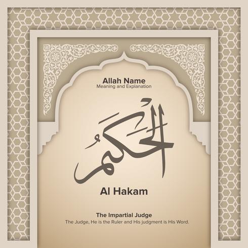 99 names of Allah with Meaning and Explanation vector