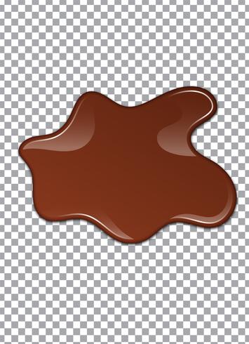 Liquid Chocolate or Brown Paint. Vector illustration.
