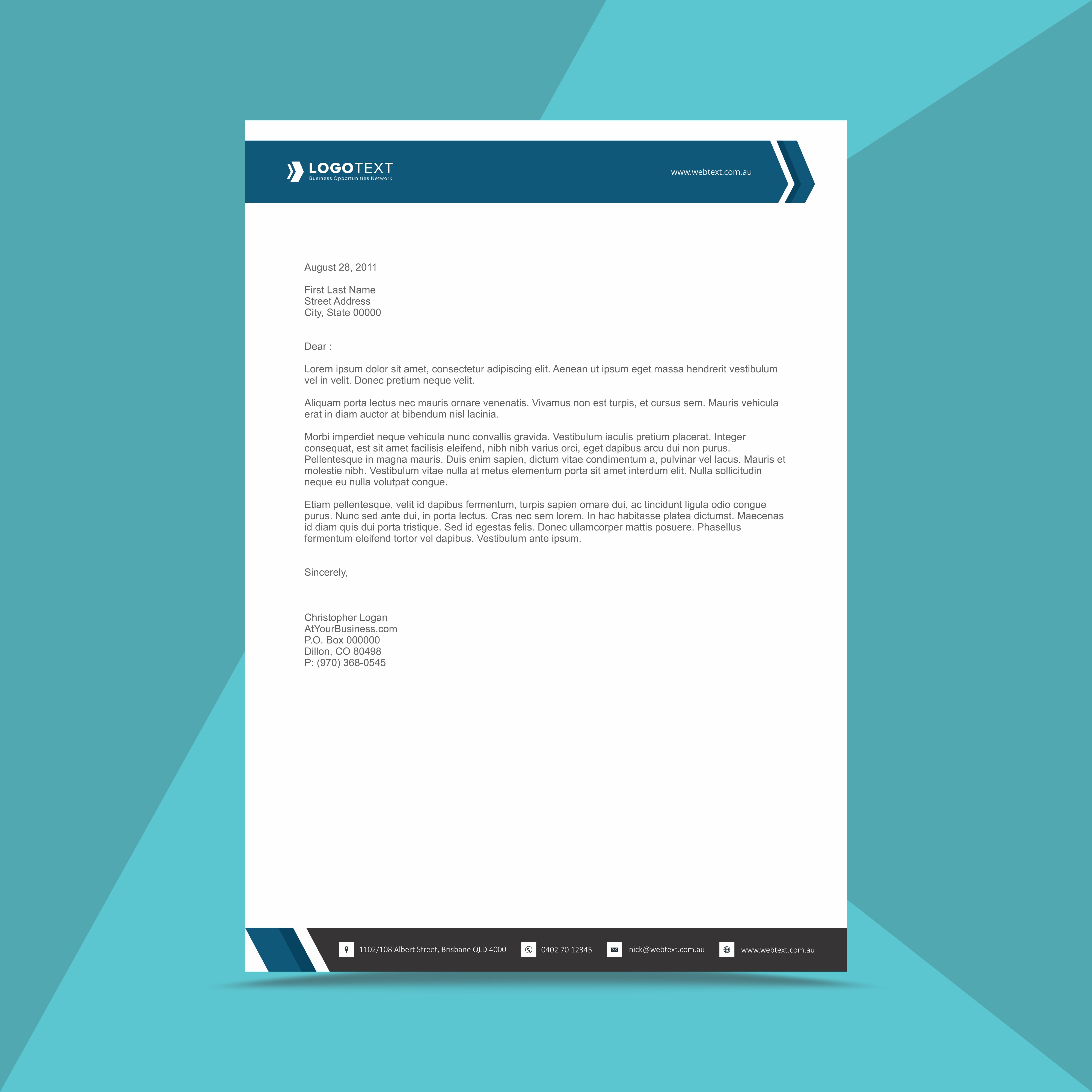 Company Letterhead Template Word