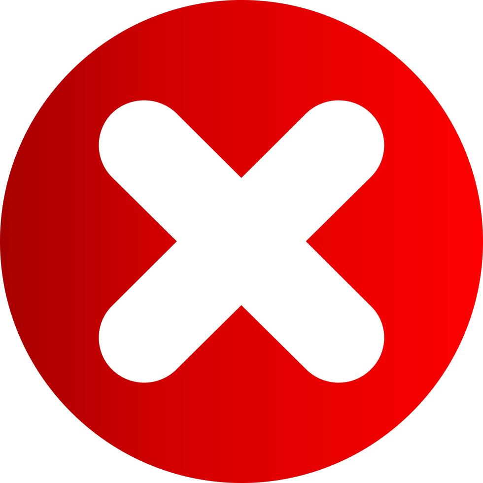 Vector icono de cancelación 324980 Vector en Vecteezy