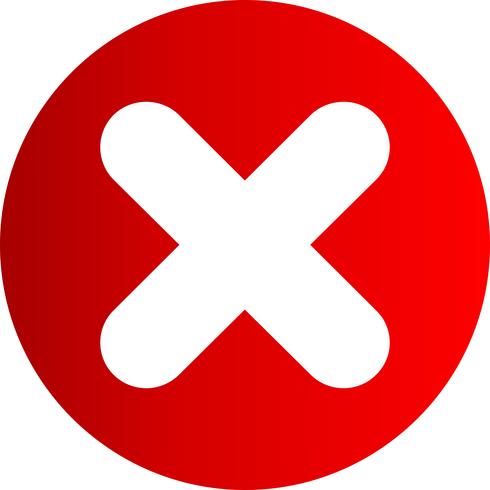 Vector Cancel icon