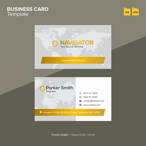 Professional Business Card Design Template  vector