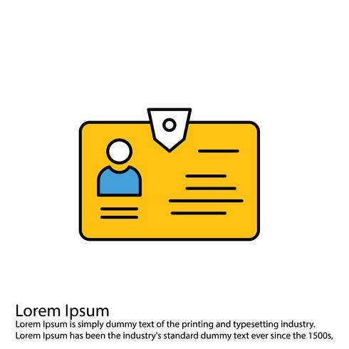 Vector id icon