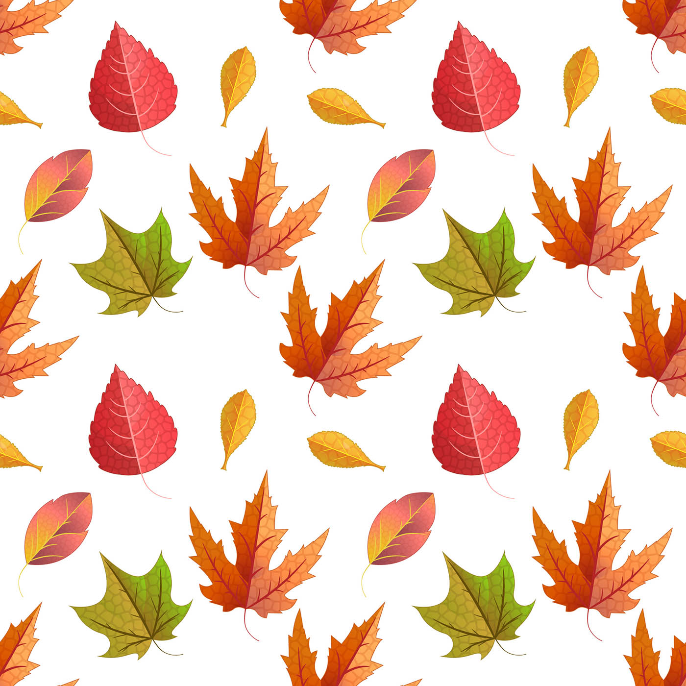 Vector seamless with autumn maple leaves Download Free