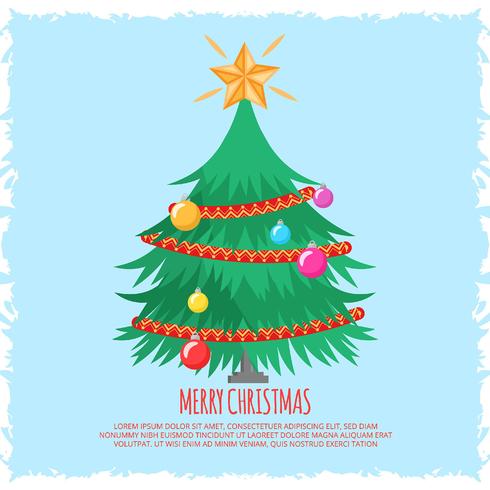 Sfondo Piatto Di Albero Di Natale Scarica Immagini