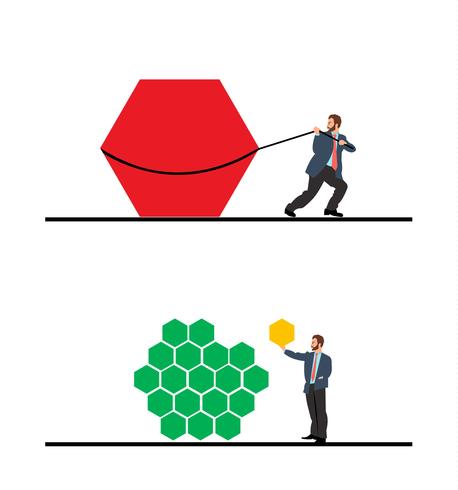 Agile business methodology illustration vector