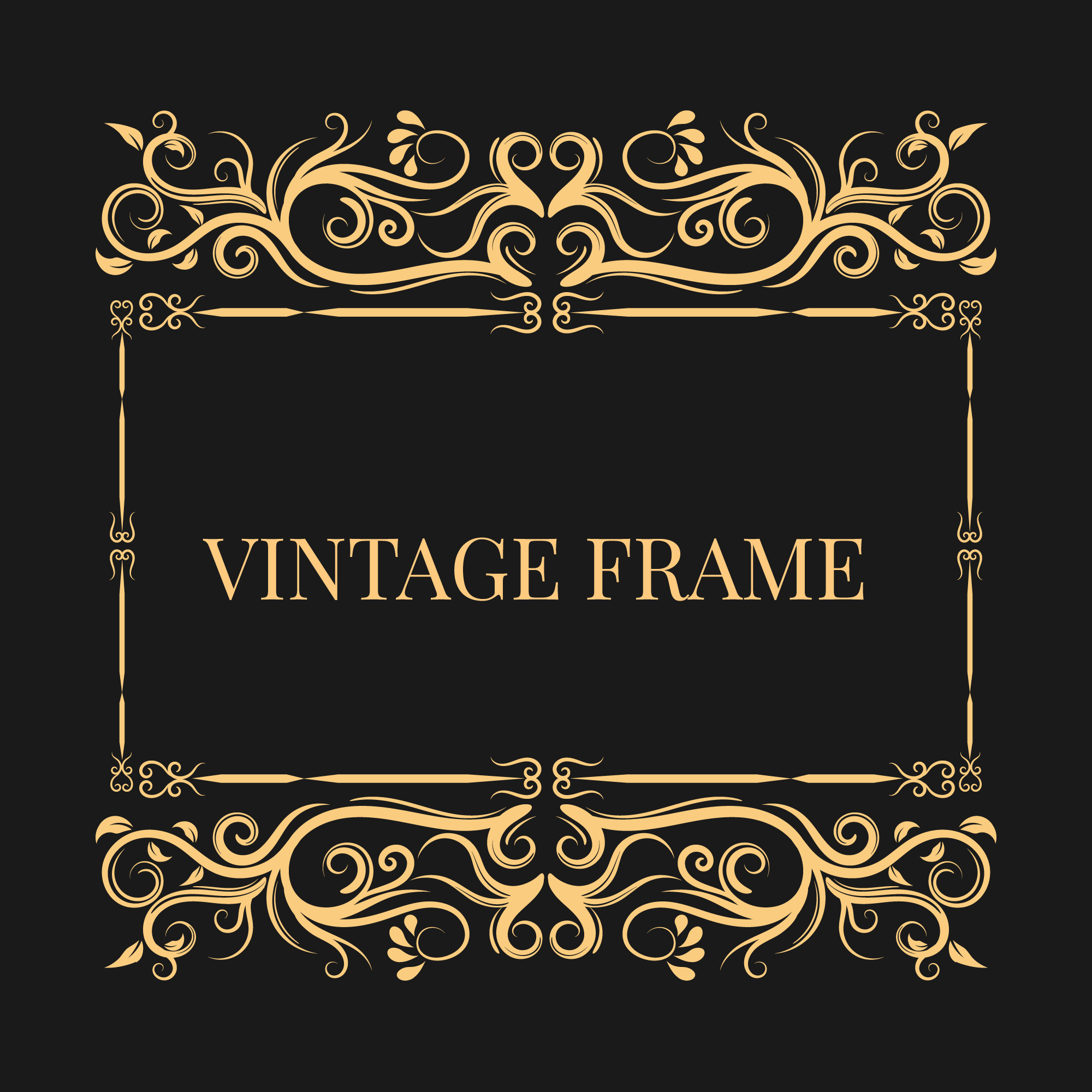 Vintage and decorative frame Download Free Vectors, Clipart Graphics