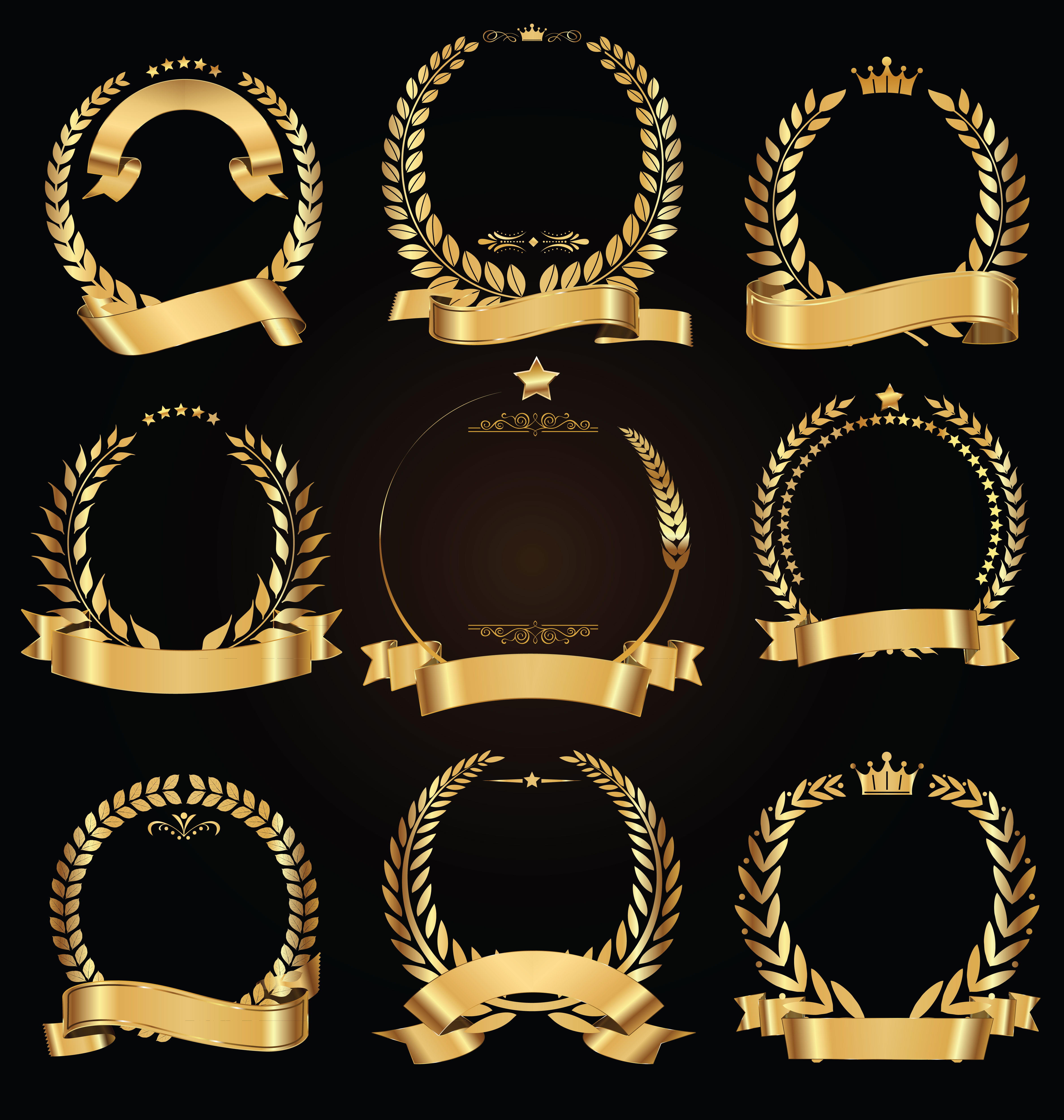 Download laurel wreath collection - Download Free Vectors, Clipart ...