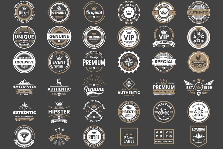 Vintage Retro Vector Logo para banner