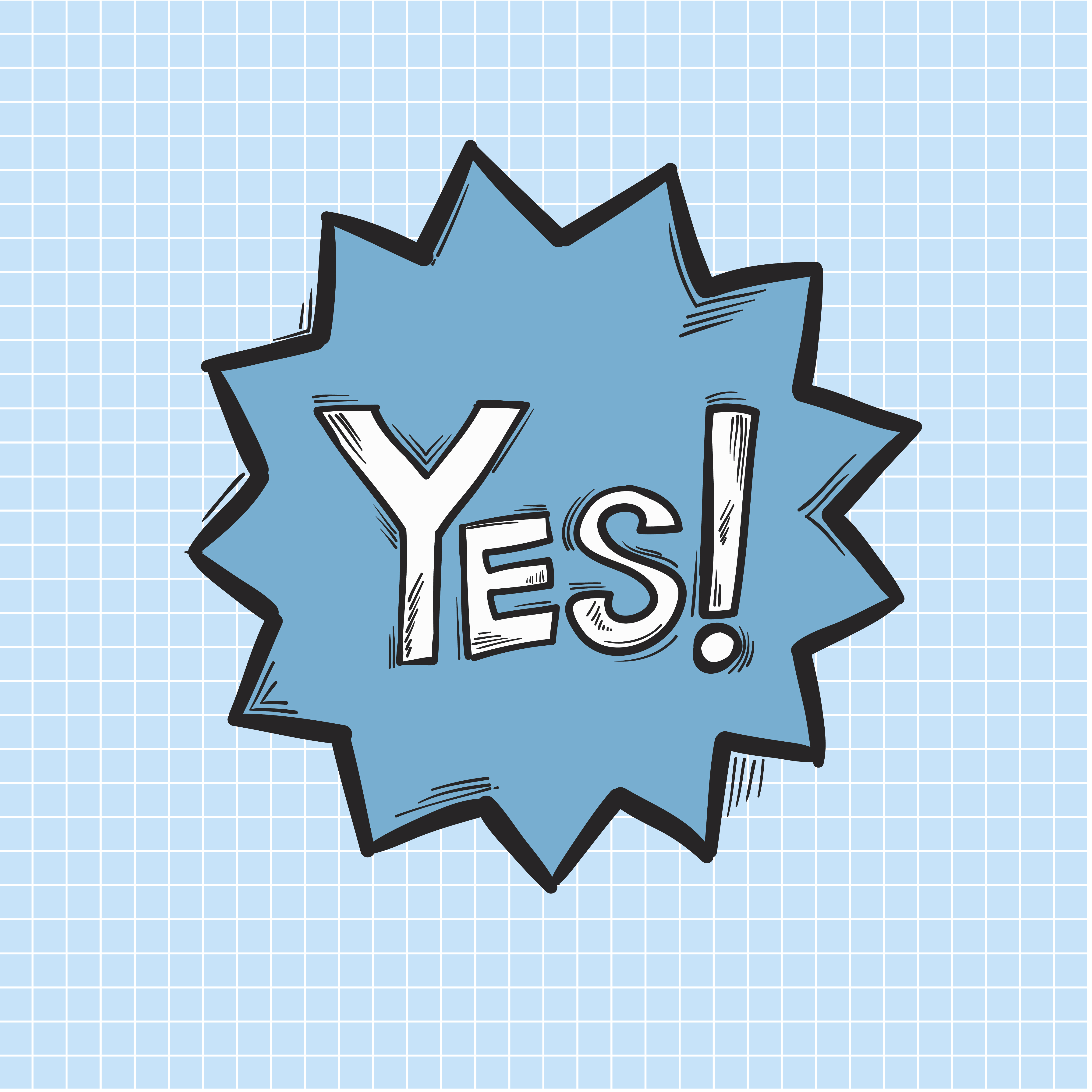 Vector of yes word - Download Free Vectors, Clipart Graphics & Vector Art