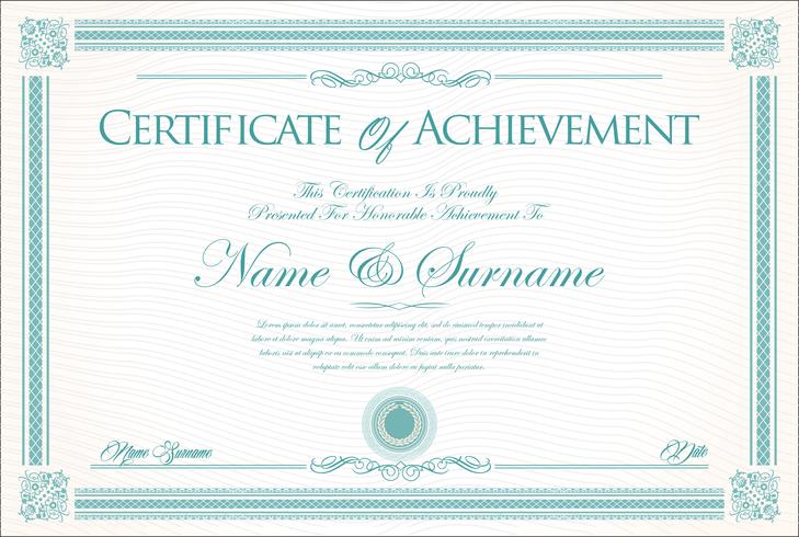 Certificate vector